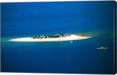 Framed Aqualand, Mamanuca Islands, Fiji Print