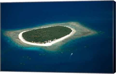 Framed Mamanuca Island Group, Mamanuca Islands, Fiji Print