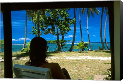 Framed Tambua Sands, Coral Coast, Fiji Print