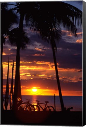 Framed Sunset,  Fiji Print