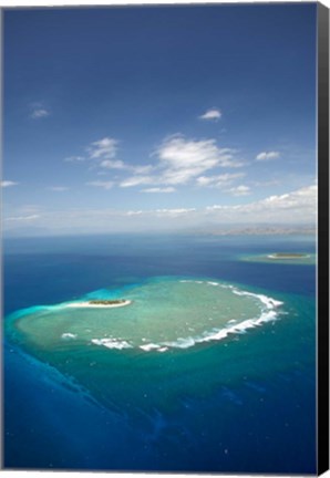 Framed Namotu Island, Mamanuca Islands, Fiji Print