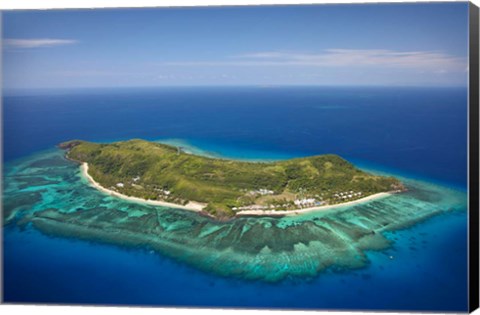 Framed Tokoriki Island, Mamanuca Islands, Fiji Print
