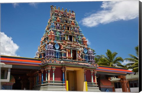 Framed Sri Siva Subramaniya Swami Temple, Viti Levu, Fiji Print