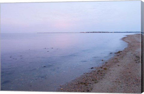 Framed Early Morning on the Beach at Griswodl Point in Old Lyme, Connecticut Print