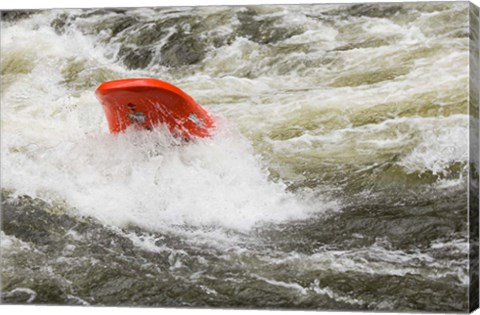 Framed Kayaking, Farmington River, Connecticut Print