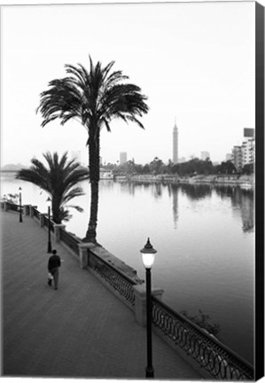 Framed View of the Nile River, Cairo, Egypt Print