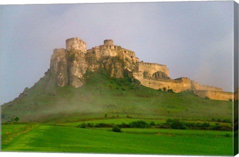 Framed Spissky Hrad in Mist, Slovakia Print