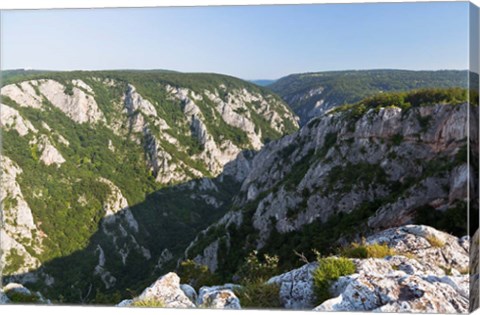 Framed Gorge of Zadiel in the Slovak karst, Slovakia Print