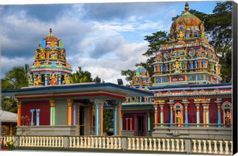 Framed Sri Siva Subramaniya Hindu temple, Nadi, Viti Levu, Fiji Print