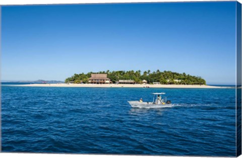 Framed Beachcomber Island, Fiji Print