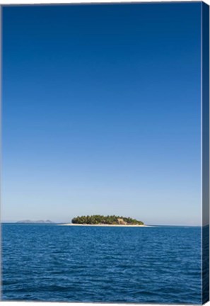 Framed Beachcomber Island, Mamanucas Islands, Fiji, South Pacific Print