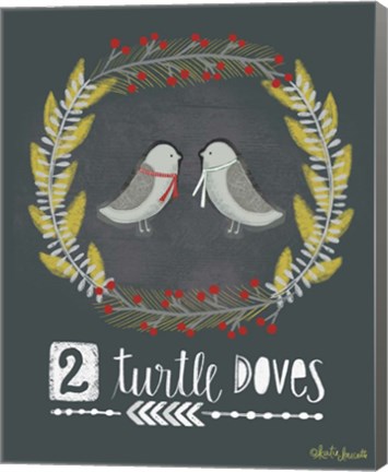 Framed 2 Turtledoves Print