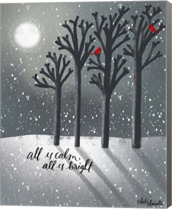 Framed Calm &amp; Bright Night Print