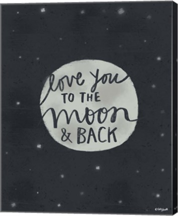 Framed Moon &amp; Back Print