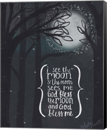 Framed I See the Moon Print