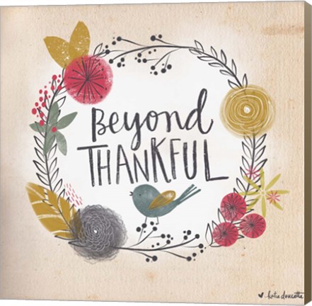 Framed Beyond Thankful Print