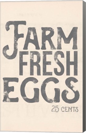 Framed Farm Fresh Eggs Print