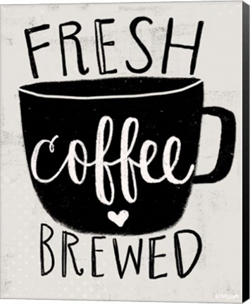 Framed Fresh Brewed Coffee Print