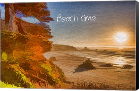 Framed Beach Time Print