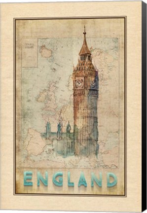 Framed Travel England Print