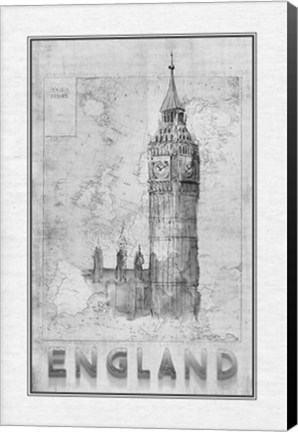 Framed Travel England Print