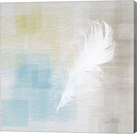 Framed White Feather Abstract II Print