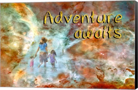 Framed Adventure Awaits Print