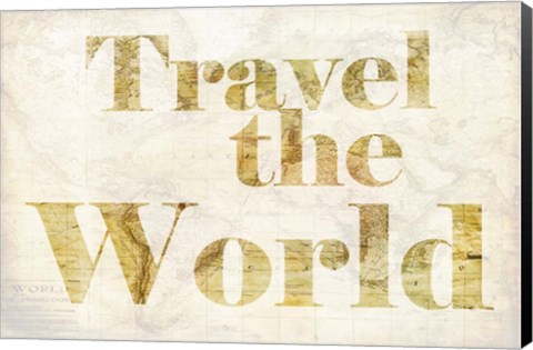 Framed Travel the World Print