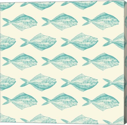 Framed Fish Pattern Print