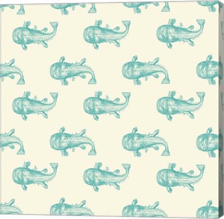 Framed Monster Fish Pattern Print