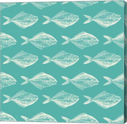 Framed Fish Pattern Print