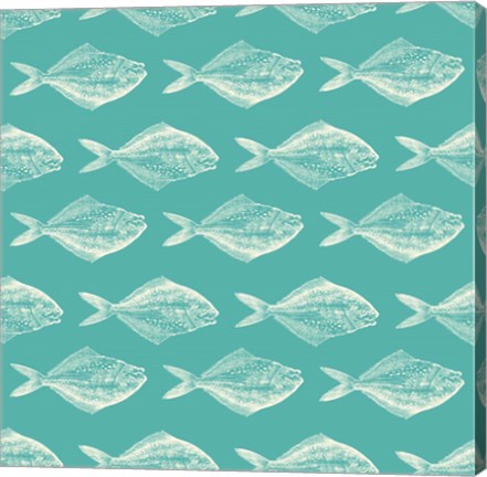 Framed Fish Pattern Print