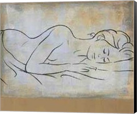 Framed D. Bennion - Femme Dormant Size 23.75x19.75 Print