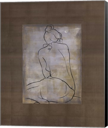 Framed D. Bennion - Femme Assise II Size 19.75x23.75 Print
