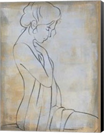 Framed Femme Assise I Print