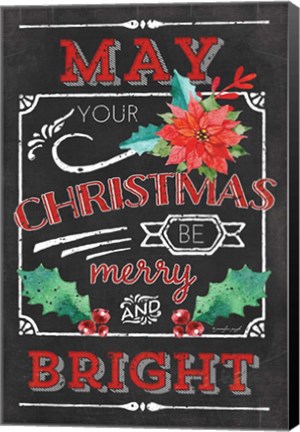 Framed Merry and Bright Print