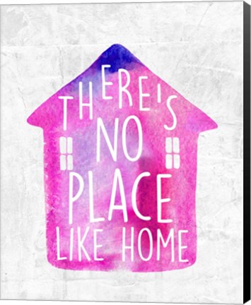 Framed There&#39;s No Place Like Home-Watercolor Print