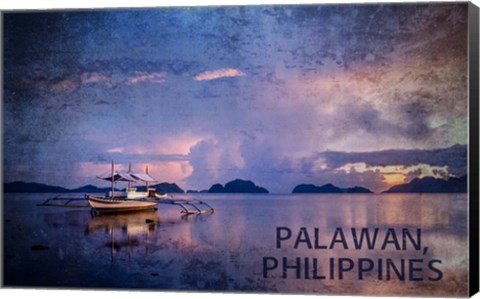 Framed Palawan&#39;s Water Print