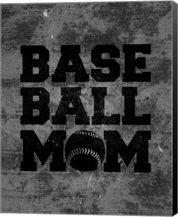 Framed Baseball Mom Print