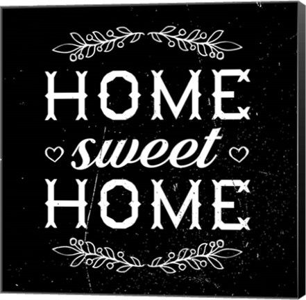 Framed Home Sweet Home-Black Print