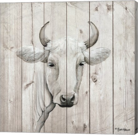 Framed January Cow I Print