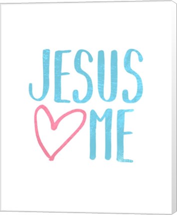 Framed Jesus Loves Me Print