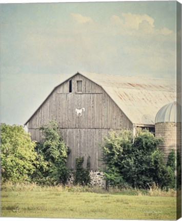 Framed Late Summer Barn II Crop Print