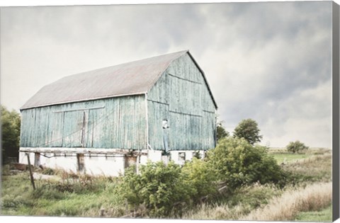 Framed Late Summer Barn I Crop Print