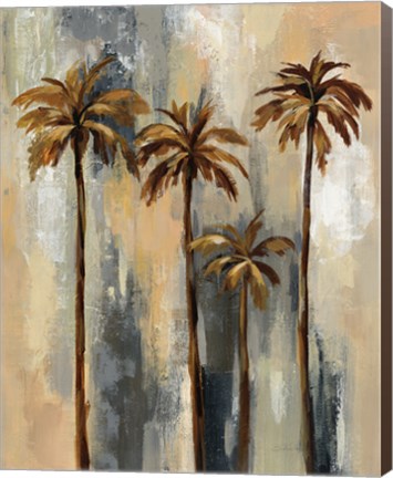 Framed Palm Trees II Print