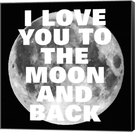 Framed Love You to the Moon and Back Print