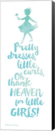 Framed Thank Heaven for Little Girls Print