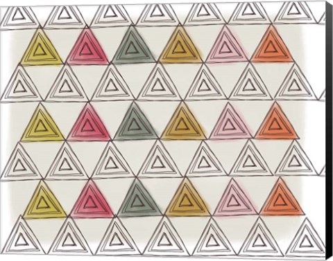 Framed Triangles Print