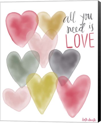 Framed All You Need is Love Print