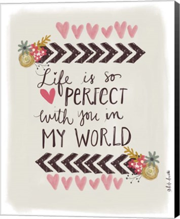 Framed Love the Life You Live Print